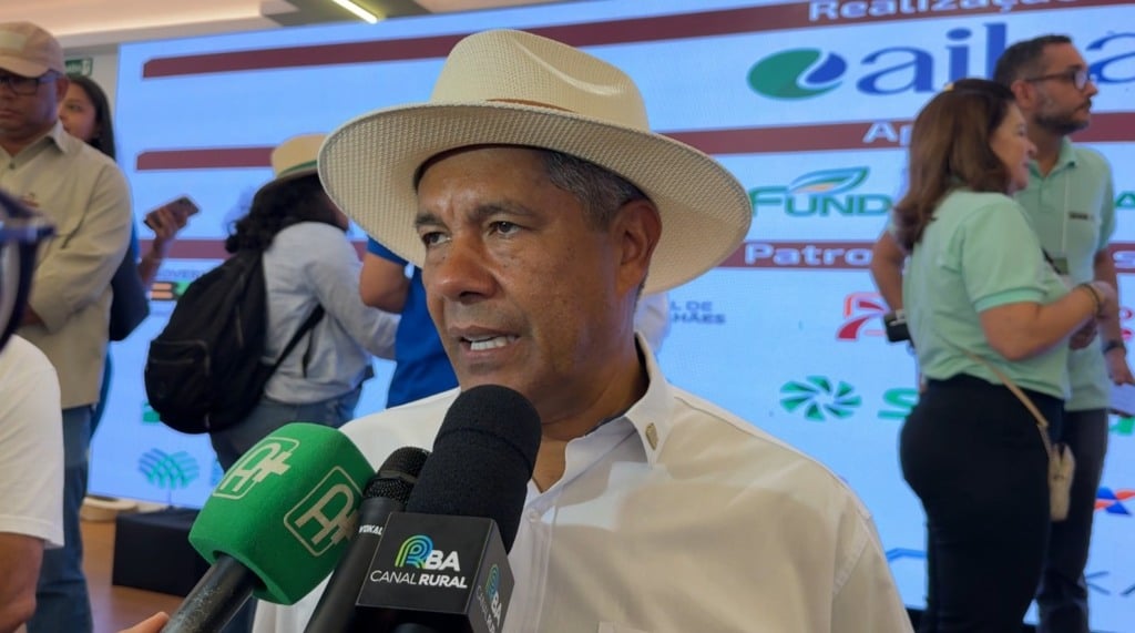 Jerônimo Rodrigues, governador da Bahia durante entrevista na Bahia Farm Show