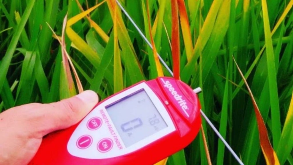 Medidor de voltagem de cercas elétricas. Monitor digital de cerca elétrica. Foto: Divulgação/Tru-Test Datamars