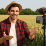 influenciador no campo