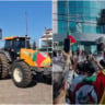 Protestos produtores RS tratoraços