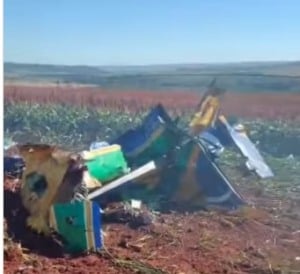 Aeronave A-29 Super Tucano caiu em área rural entre Porto Ferreira e Descalvado