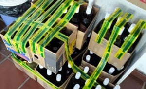 bebidas apreendidas Mapa