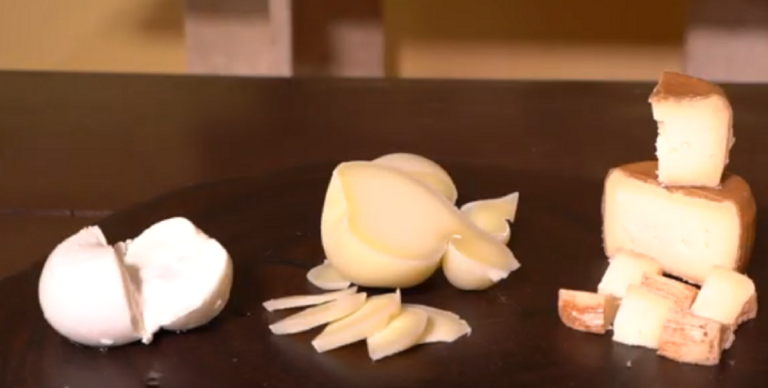 Três tipos de queijo