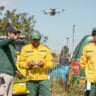 indígenas drones incêndios florestais