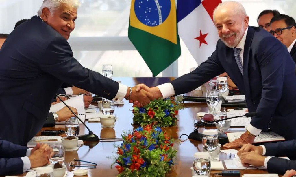 Lula e presidente do Panamá