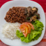 Arroz e feijão - prato feito