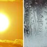Chuva; calor