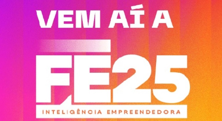 A imagem é uma arte chamando para Feira do Empreendedor 2025