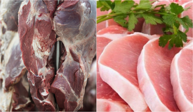 carne bovina e suína - exportação