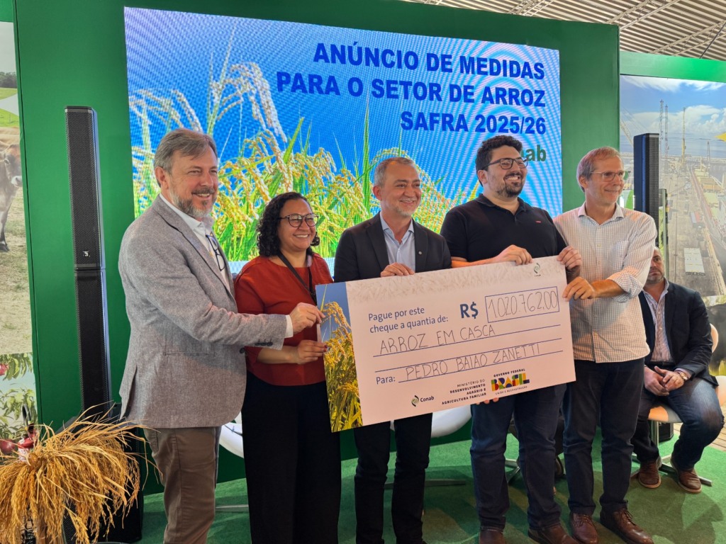 pagamento contrato opção de venda de arroz - Expointer