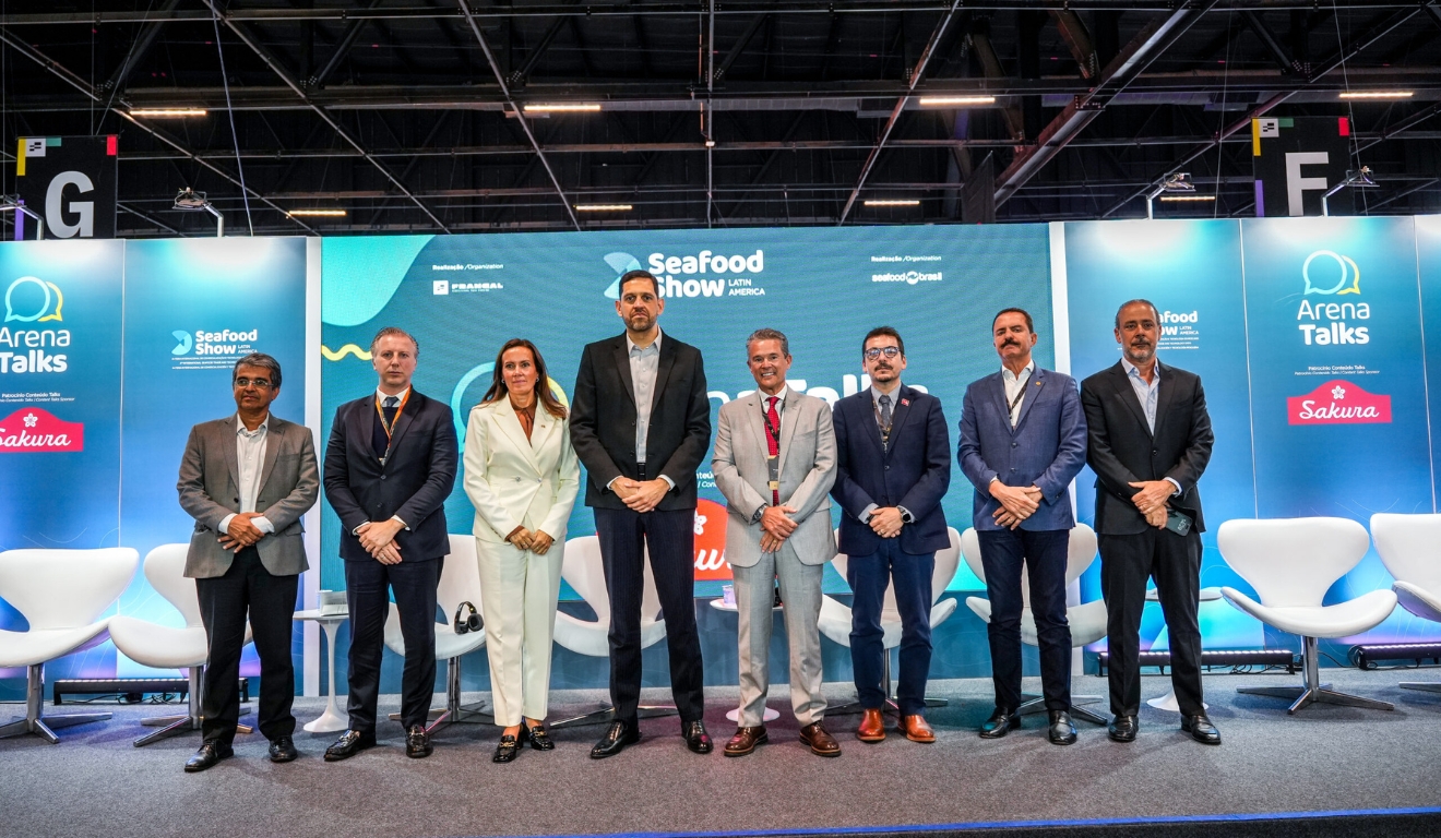 Autoridades no Seafood Show 2025