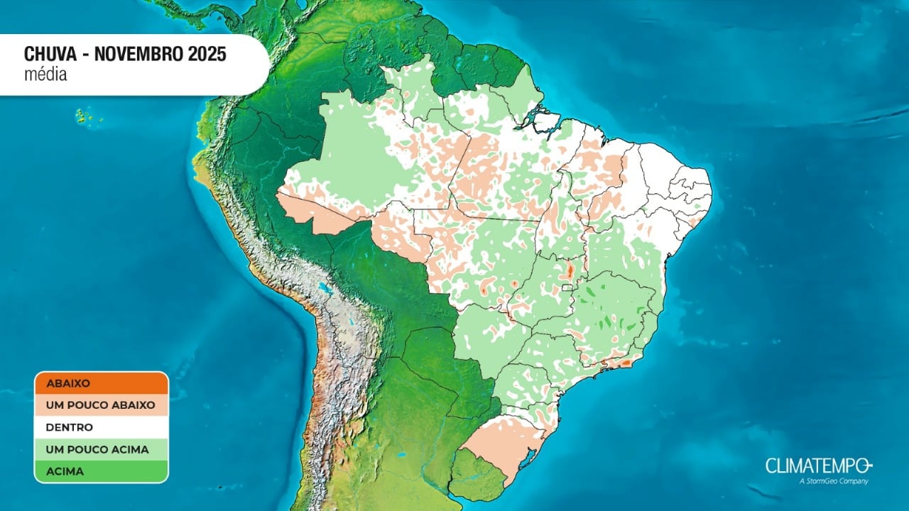 Novembro com La Niña deve ser marcado por frio fora de época e muita chuva; confira