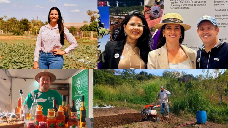 Na foto, há produtores rurais e empreendedores de Mato Grosso, Distrito Federal e São Paulo