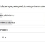 O que mais pode fortalecer o pequeno produtor?