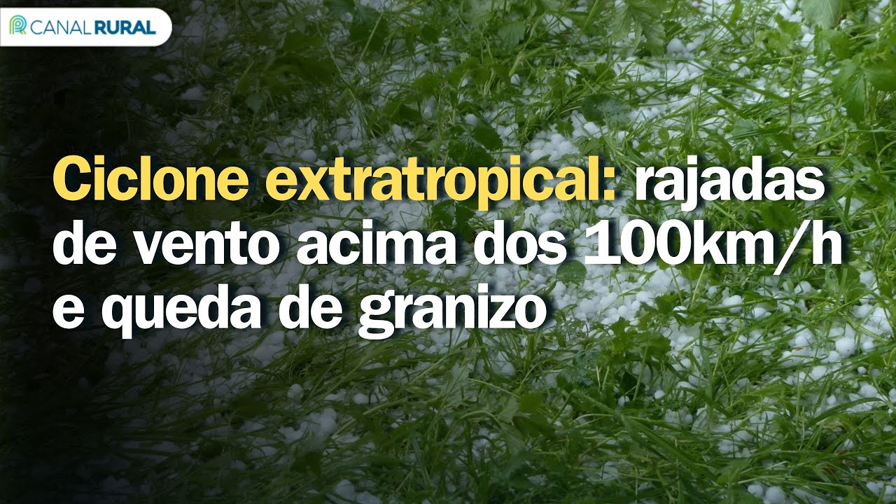 Ciclone provoca ventos acima de 100 km/h e atinge vários estados nos próximos dias
