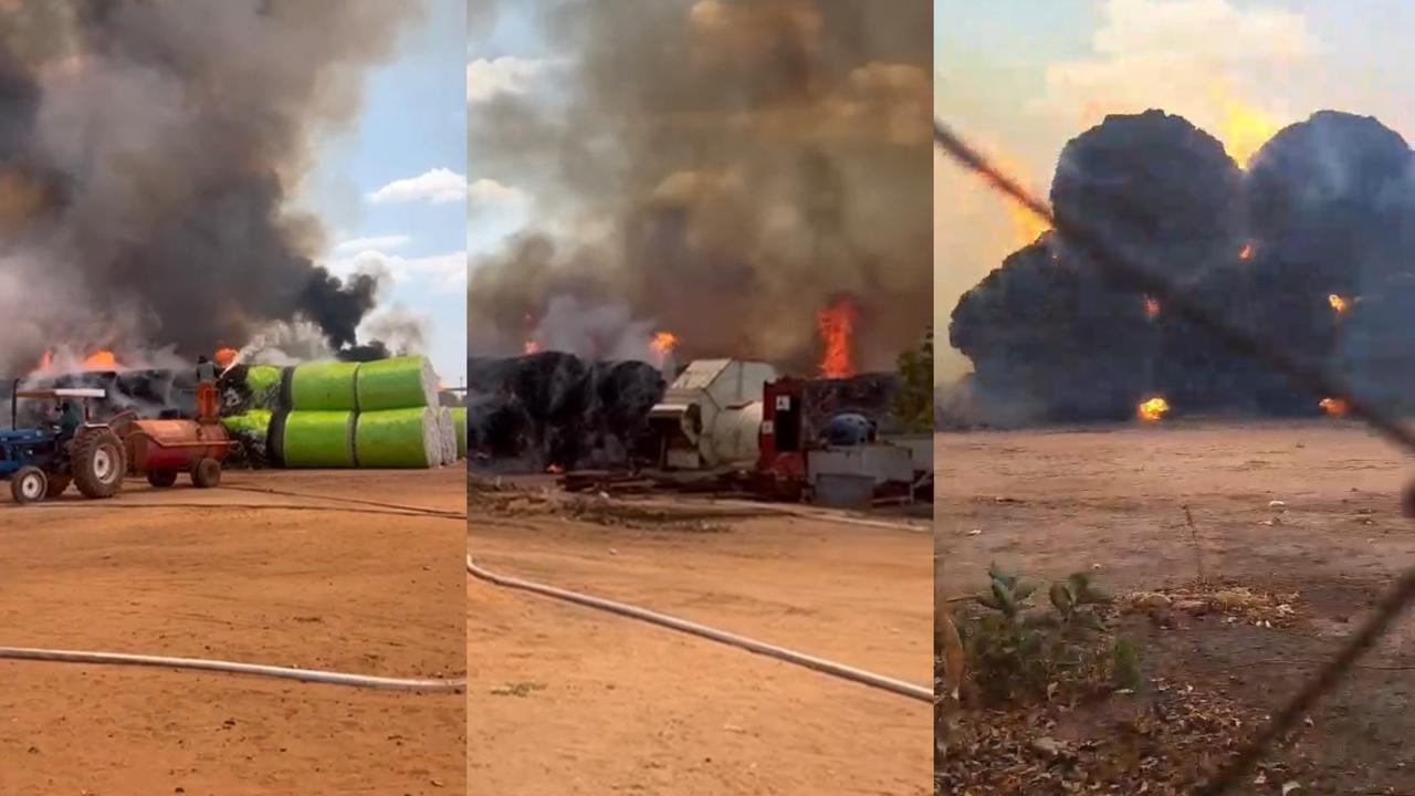 incêndio em algodoeira, Luís Eduardo Magalhães, Oeste da Bahia; fogo