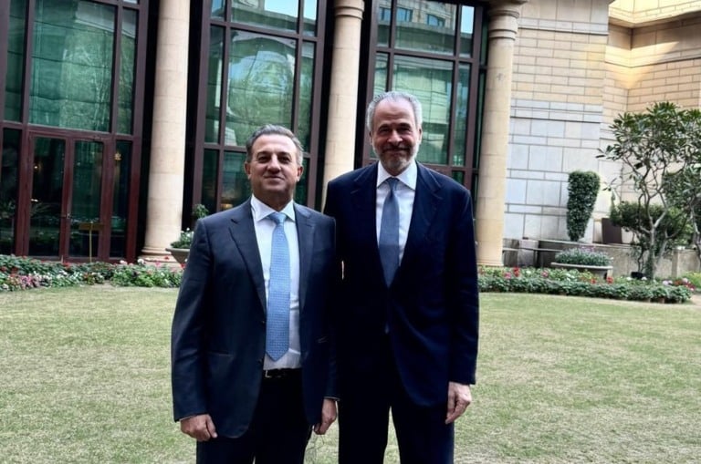 Jai Shroff e o presidente da COP30, André Corrêa do Lago