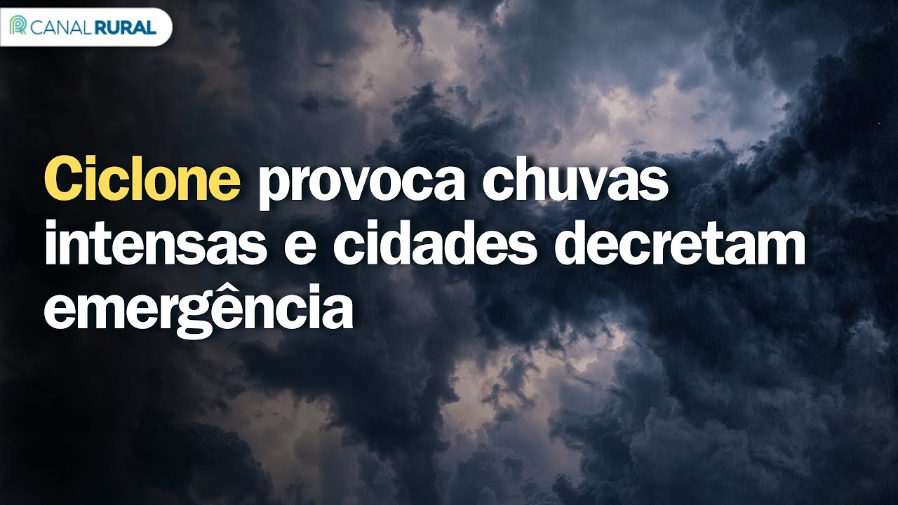 Ciclone mantém regiões em alerta e chuva forte avança nos próximos dias