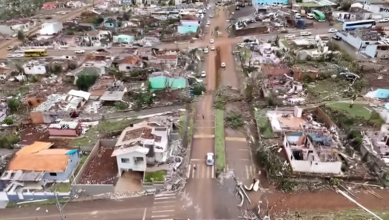 Rio Bonito do Iguaçu, Paraná, tornado, ciclone