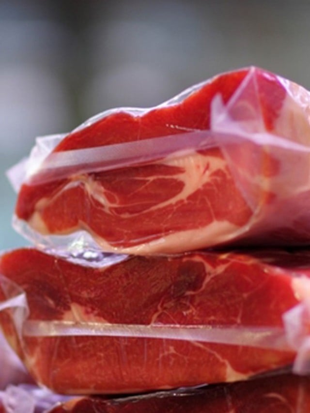Carne bovina embalada