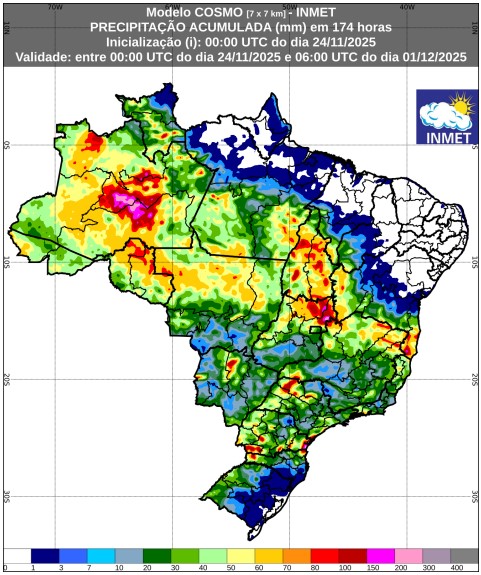 mapa chuva