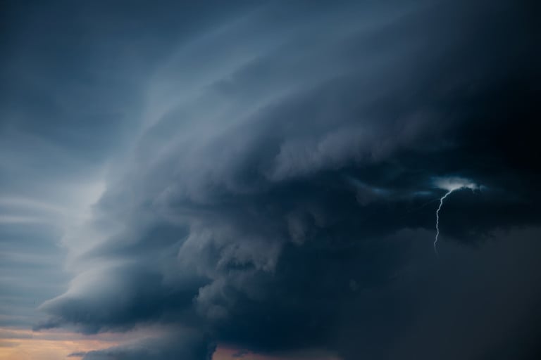 ciclone chuva tempestade