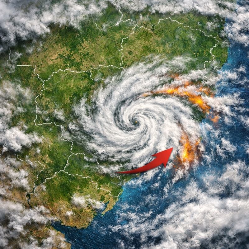 Ciclone pode provocar ventos fortes e mudar o tempo em dois estados durante o fim de semana