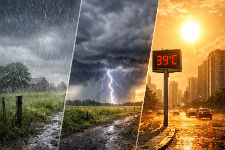 Fim de semana de Carnaval terá chuva forte, temporais e calorão; veja a previsão do tempo