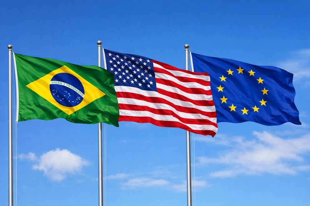 PIB do Brasil cresceu acima de Estados Unidos e União Europeia em 2025
