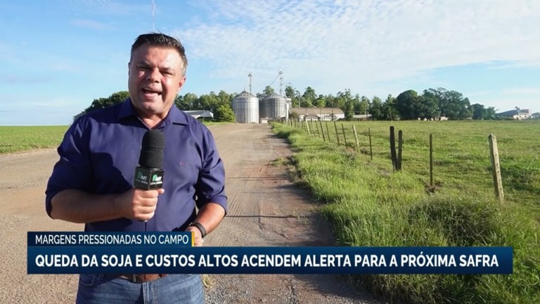 Altos custos e queda da soja preocupam produtores rurais