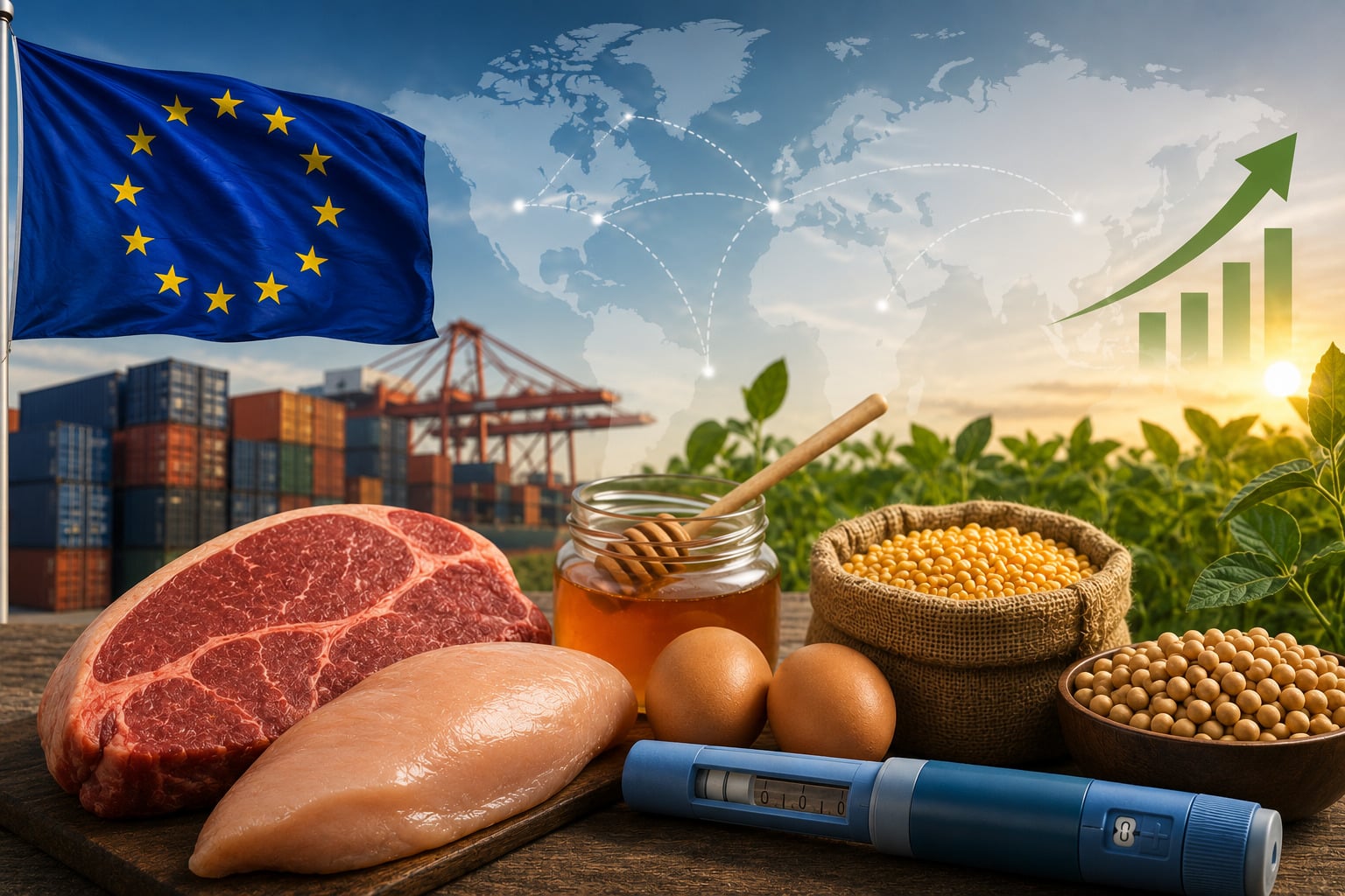 Agro no cenário atual de suspensão da União Europeia e aumento no uso de canetas emagrecedoras