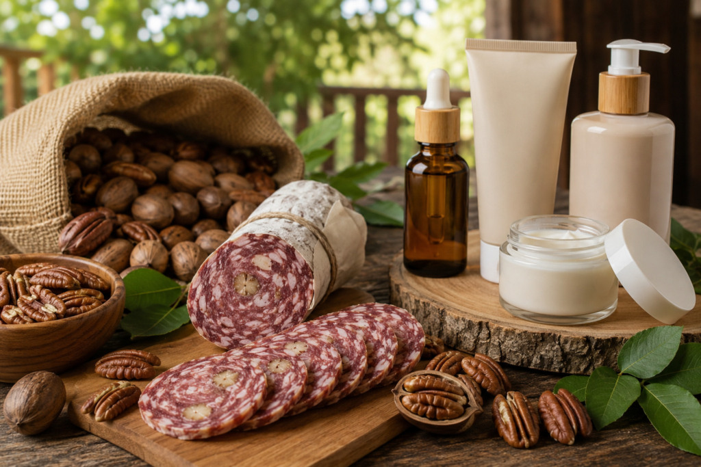 Noz-pecã ganha valor com alimentos e cosméticos Noz-pecã ganha valor com alimentos e cosméticos