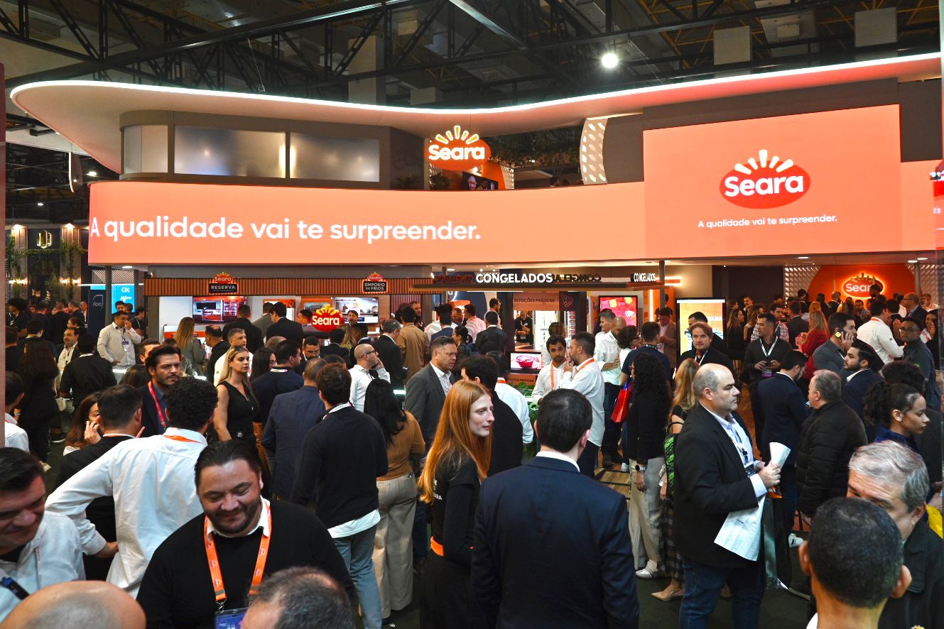 Estande da Seara na APAS SHOW 2026 mostra os lançamentos da empresa de proteína animal