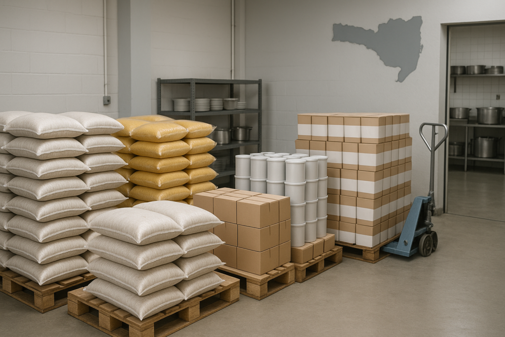 Conab inicia destinação de 623 toneladas de alimentos para cozinhas solidárias em Santa Catarina Conab inicia destinação de 623 toneladas de alimentos para cozinhas solidárias em Santa Catarina
