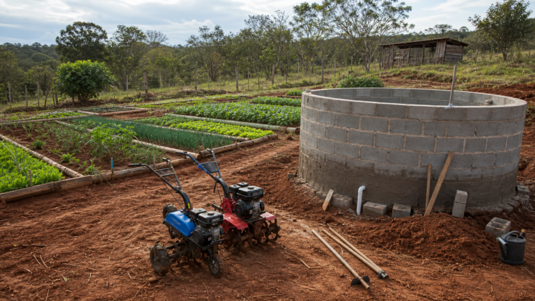 Escola agrícola em Orizona recebe máquinas e cisterna para formação de jovens rurais