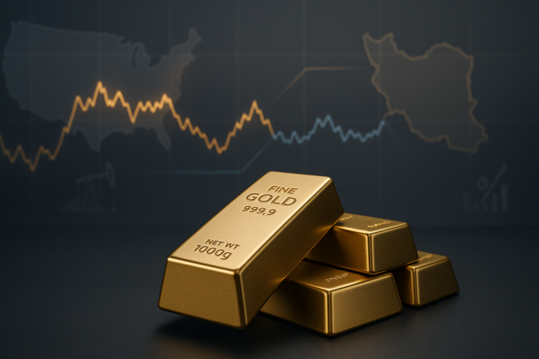 Ouro fecha perto da estabilidade em Nova York com foco em negociações entre EUA e Irã