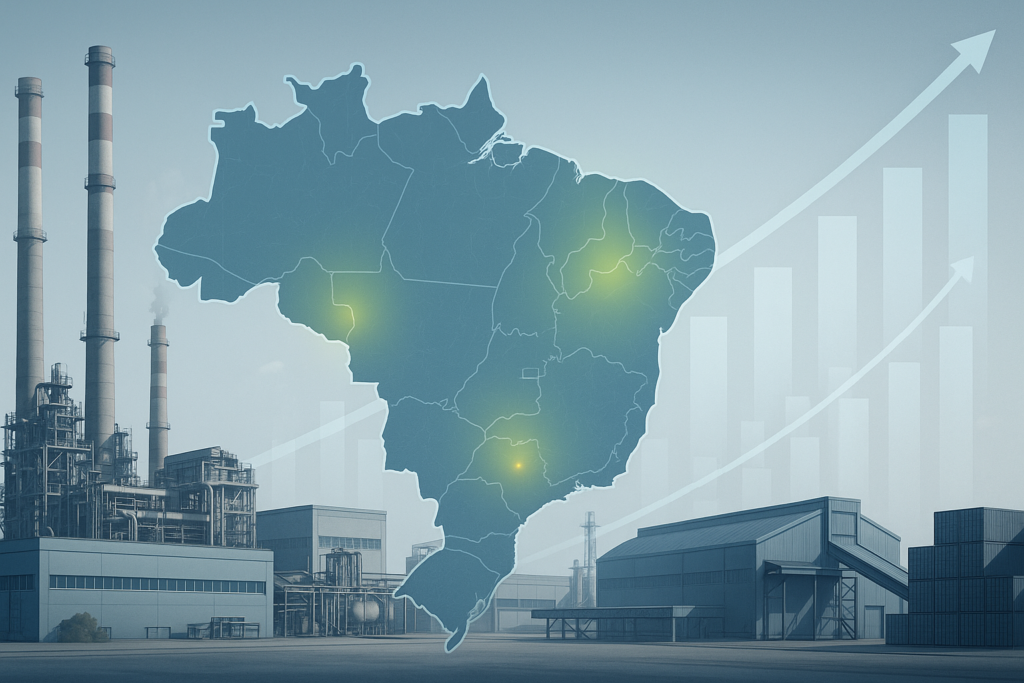 Produção industrial avança em 11 de 15 locais em março, informa IBGE Produção industrial avança em 11 de 15 locais em março, informa IBGE