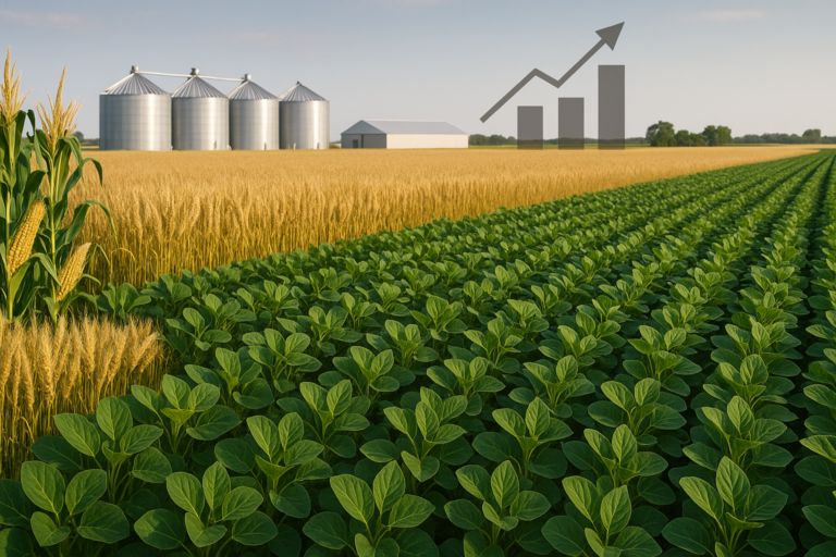 USDA projeta menor safra de milho e maior produção de soja nos EUA em 2026/27