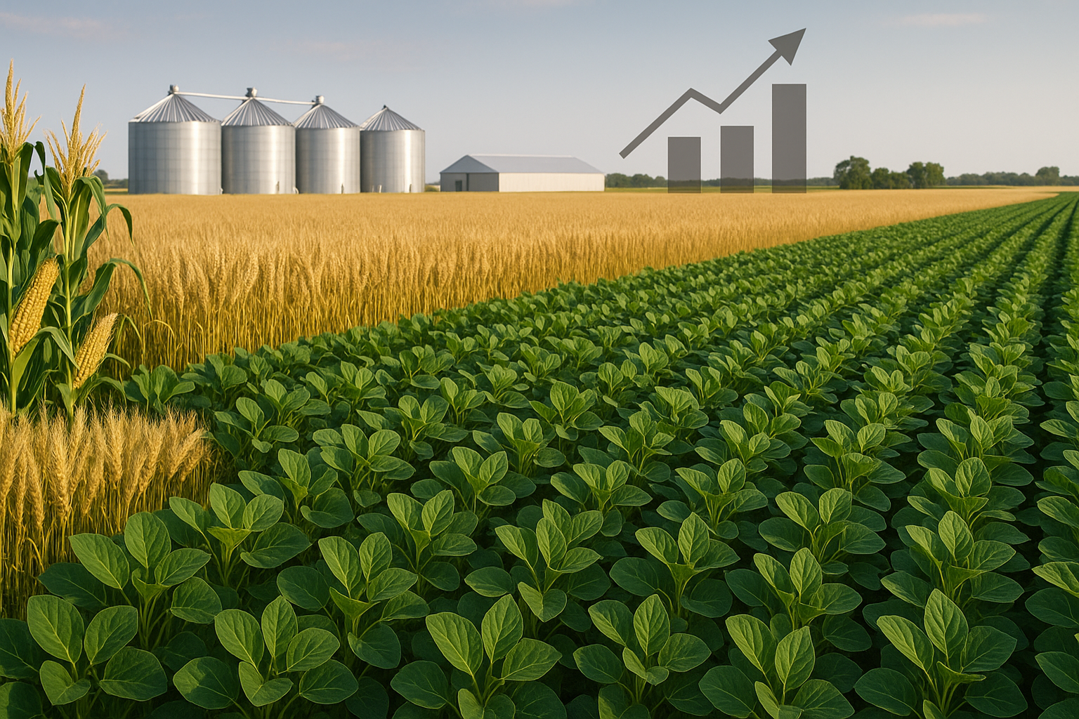 USDA projeta menor safra de milho e maior produção de soja nos EUA em 2026/27