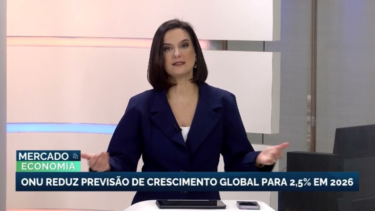 ONU reduz previsão de crescimento global para 2,5% em 2026 devido a crises