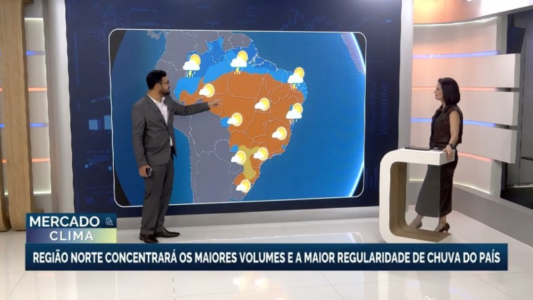 Previsão do tempo: chuvas intensas no norte e seca no centro-sul