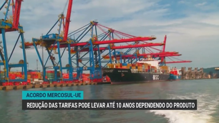 Acordo Mercosul-UE pode levar até 10 anos para redução tarifária
