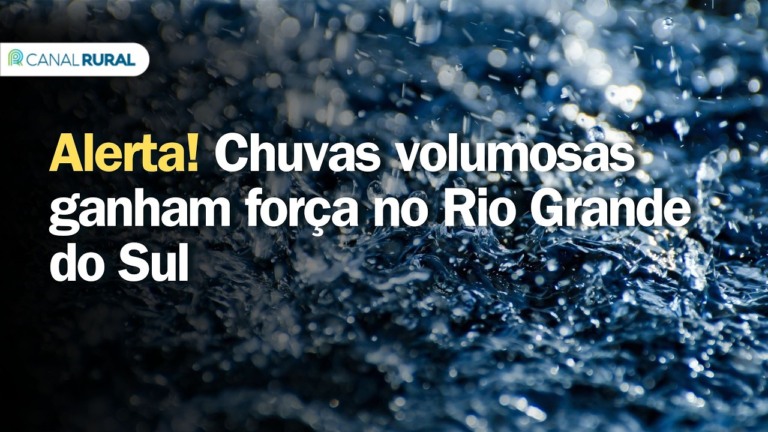 Alerta de chuvas volumosas e temporais no Rio Grande do Sul