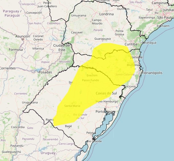 geada no sul