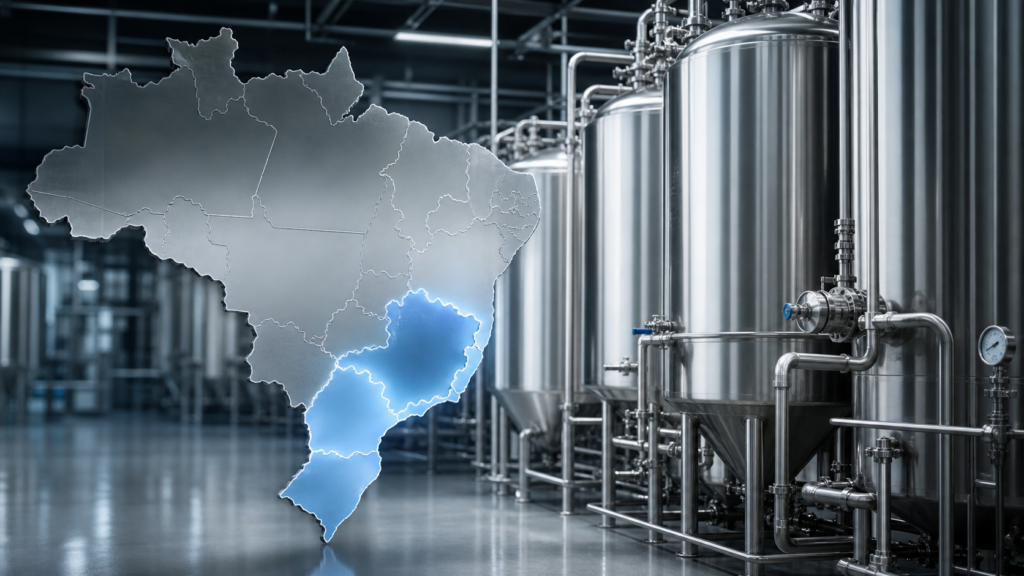 Mapas mostram concentração de cervejarias no Sudeste e no Sul do Brasil Mapas mostram concentração de cervejarias no Sudeste e no Sul do Brasil