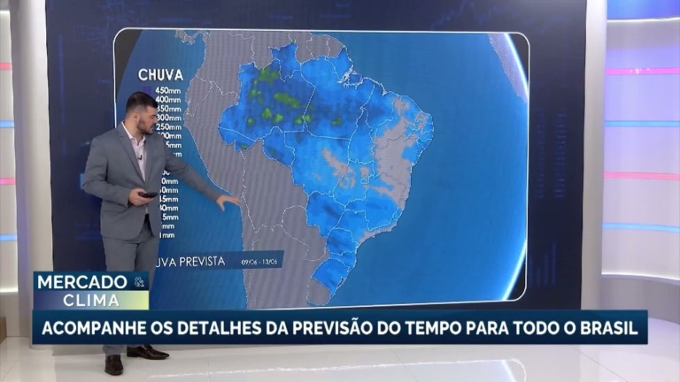 Nova frente fria traz chuvas para sul e sudeste do Brasil