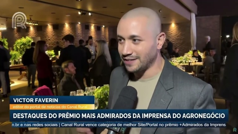 Canal Rural é premiado como um dos mais admirados da imprensa do agronegócio