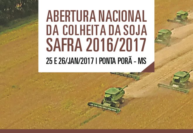 Hoje é o último dia de inscrições para a Abertura da Colheita de Soja