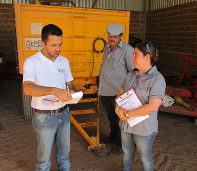 Visita de técnicos do Soja Plus nas fazendas da região da Bahia