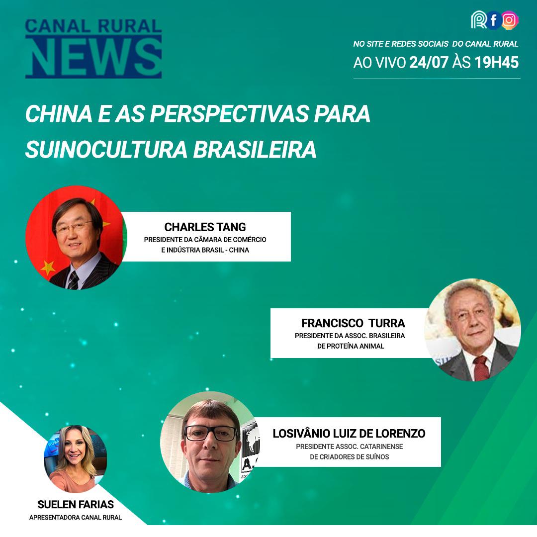 Assista na íntegra ao Canal Rural News: China e as perspectivas para suinocultura brasileira